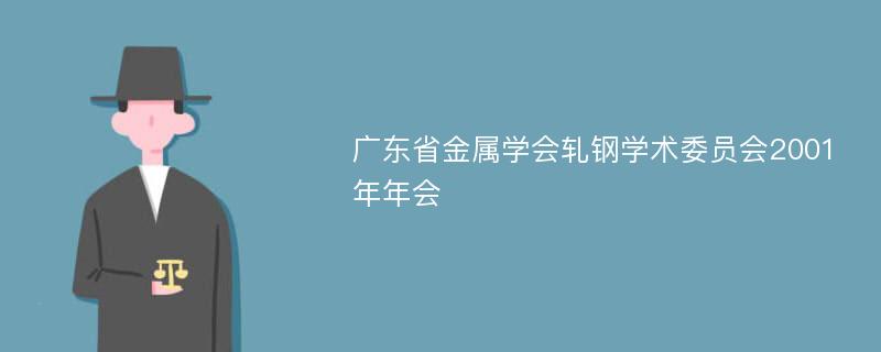 广东省金属学会轧钢学术委员会2001年年会